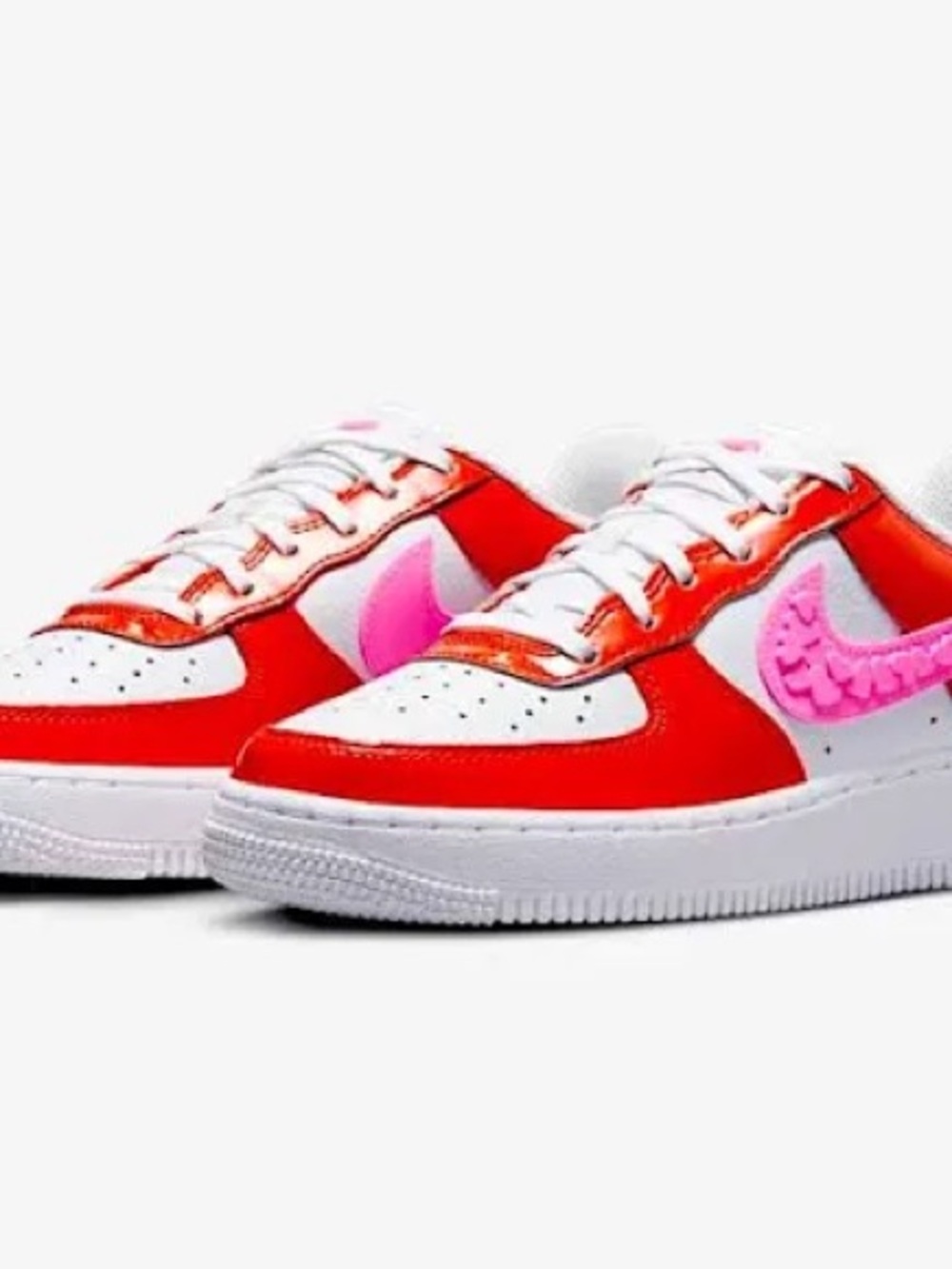 Nike Low-Top Sneakers — White, Red & Pink Accents - Picture 7 of 8